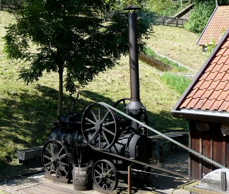 Erfolgreich konstruiert Foto Dampfmaschine