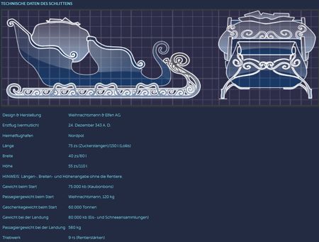 Technische Daten Weihnachstmannschlitten -Klick zur Website Screenshot