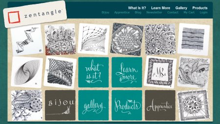zur Website Screenshot Zentangle
