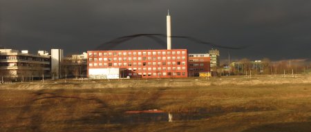 Ankunft: Sonnenuntergang am Campus Bremen Campus Bremen