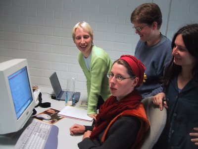 Yvonne, Annika, Rike und Dina