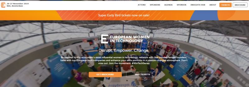 Link zur Website European Women in Tech Screenshot Website European Women in Technology