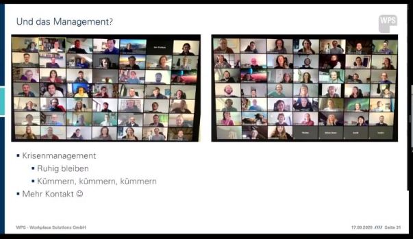 .. und remote managen ist auch speziell Screenshot Vortrag