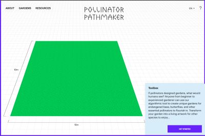 Planungstool-Screenshot: Fläche und Toolbox