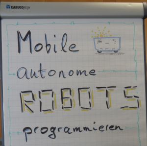 Kurstitel auf Flipchart